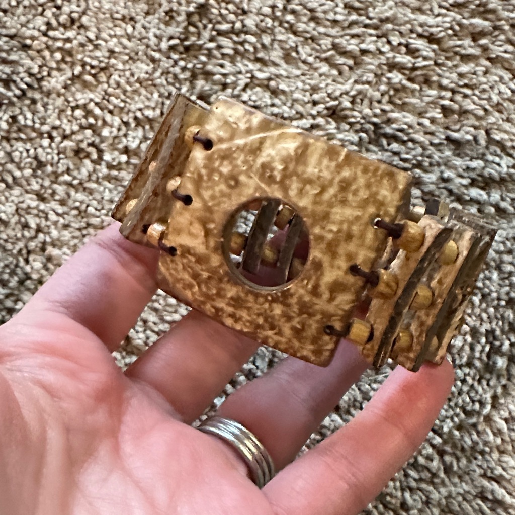 Natural Wood Textured Bracelet
